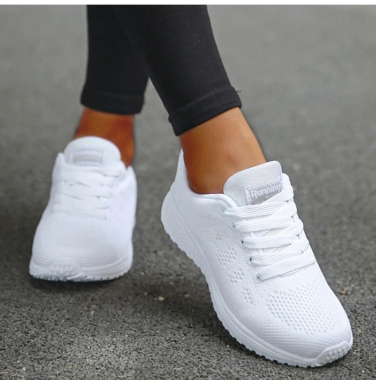 Women's Sneaker 2025 New Fashion Platform Women's Shoes Trainers Casual Sneaker Woman Lace Up Female Sneakers Tenis Feminino