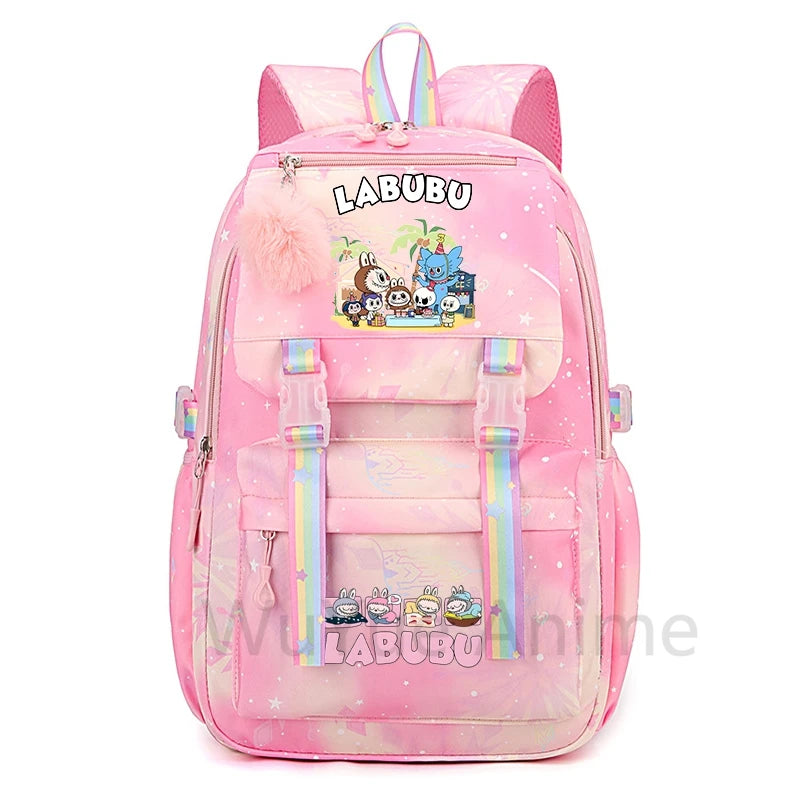Anime Cute Printed Backpack Teenger Student Kid Girl Boy Schoolbag Bookbag Women Large Capacity Waterproof Schoolbag Travel Bag