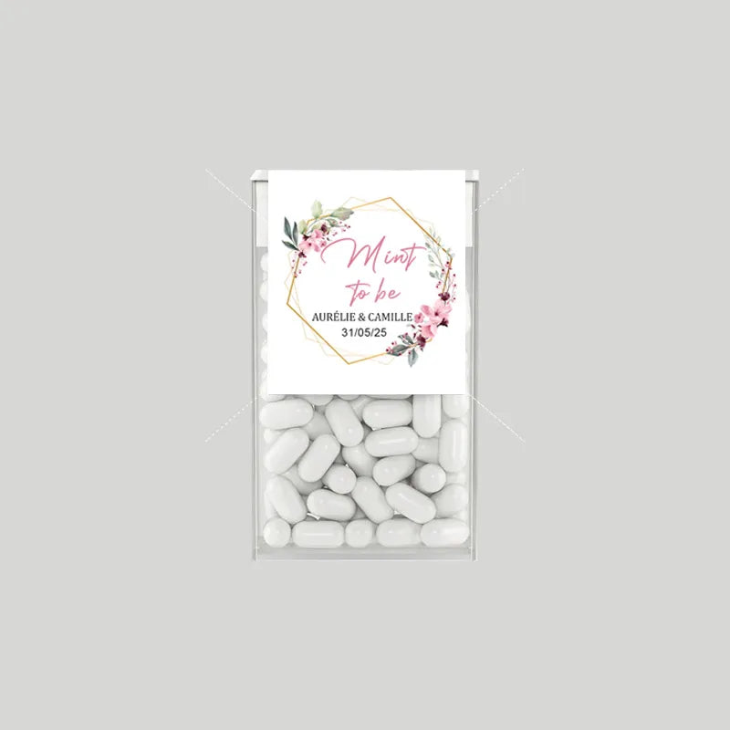 Mint to Be Labels Wedding Favors Custom Candy Box Stickers Personalized Bridal Shower Engagement Party Wedding Favors for guests