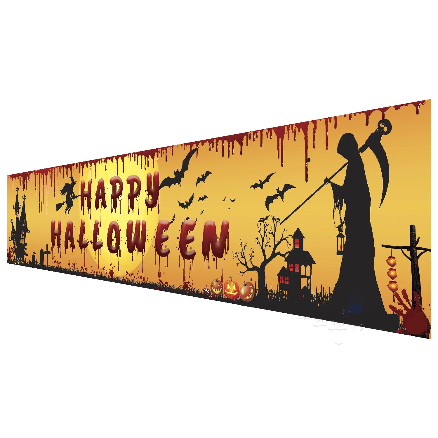 Happy Halloween Banner 250cm Long - YourGiftIdeasUK