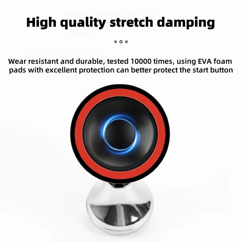 Metal car one key start button cover one key start joystick, engine start/stop control lever decorative accessories