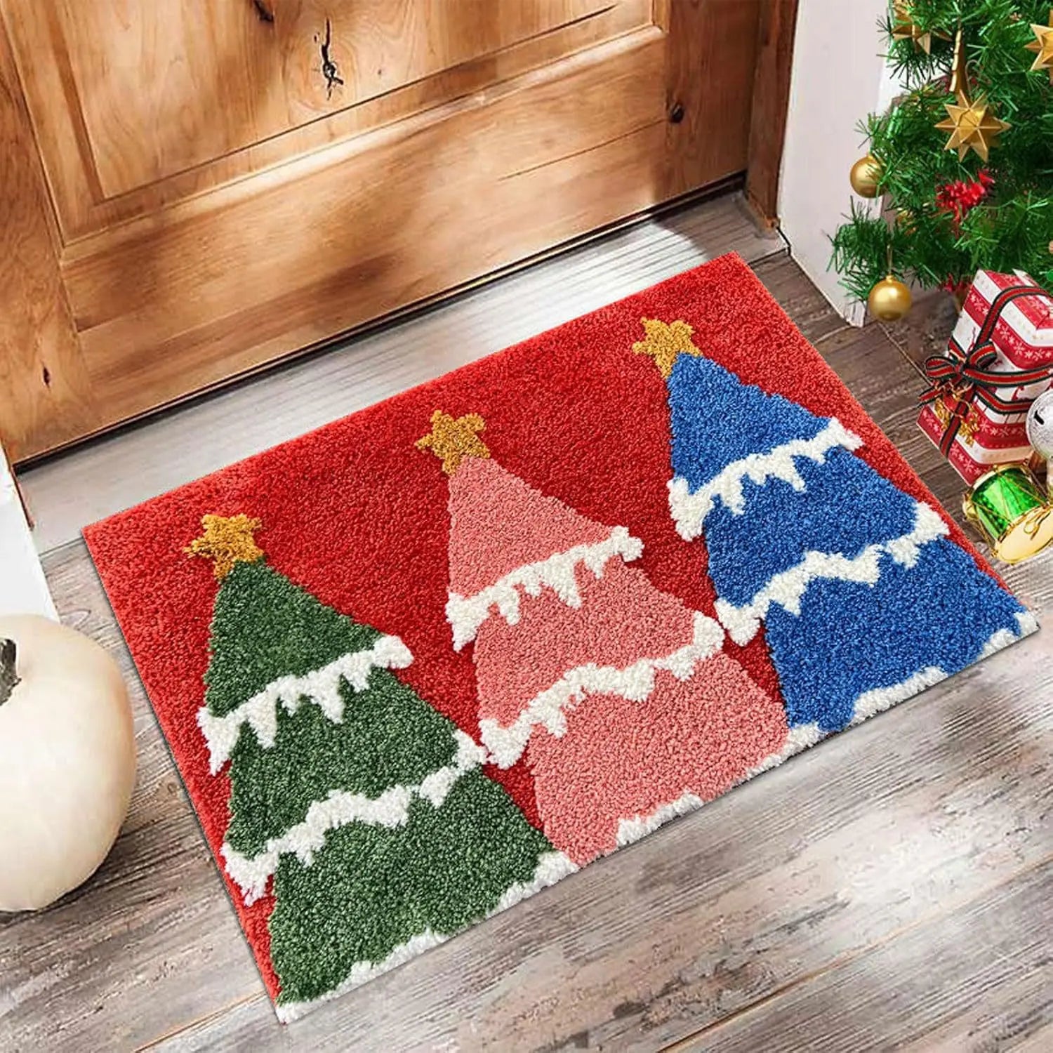 Christmas Door Mat Red Santa Claus Outdoor and indoor Gingerbread Man Carpet  New Year 2026 Merry Christmas Home Decor Foot Mat - YourGiftIdeasUK