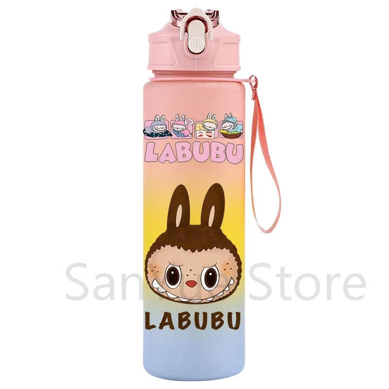750Ml Cartoon Printed Large Capacity Water Bottle Teenger Student Drinking Portable Cartoon Outdoor Sport Water Cup Kid Gift