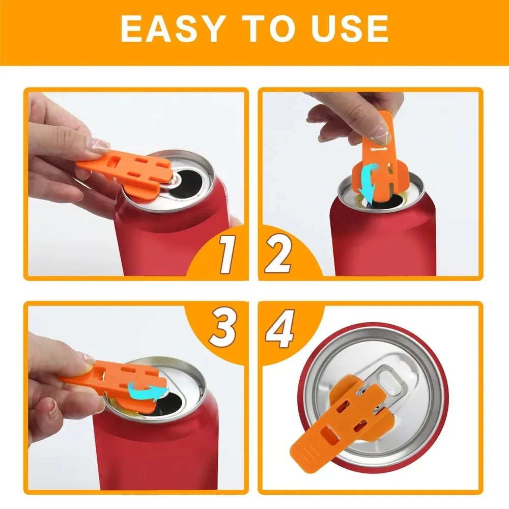 Simple Portable Bottle Opener Reusable Easy Can Opener No Harm to Hands Beverage Bottle Opener Kitchen Supplies Camping Tools