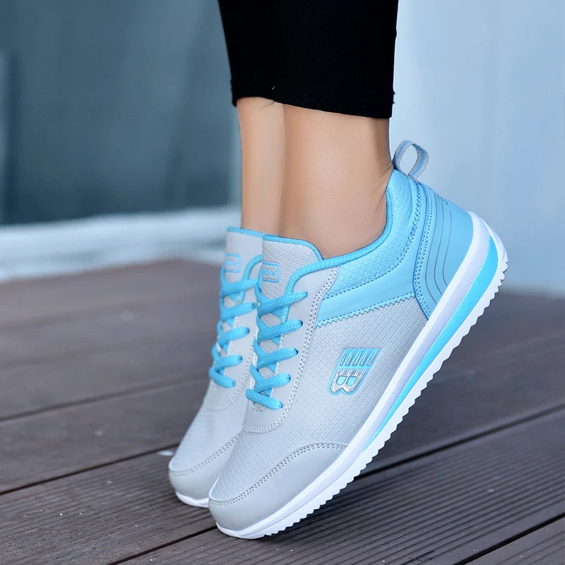 Women's Comfortable Golf Shoes, White Gray Girls' Outdoor Running Shoes, Women's Classic Casual Walking Shoes