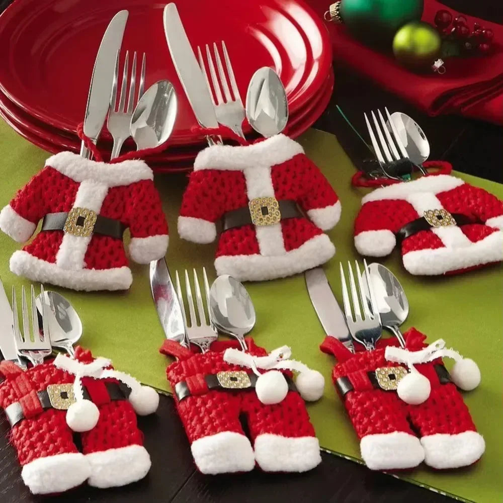 3 Sets of Christmas Cutlery covers