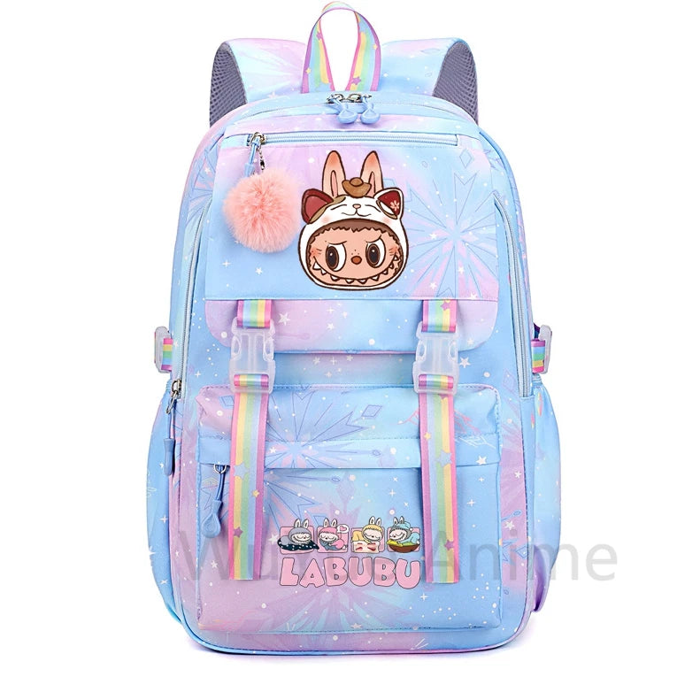 Anime Cute Printed Backpack Teenger Student Kid Girl Boy Schoolbag Bookbag Women Large Capacity Waterproof Schoolbag Travel Bag