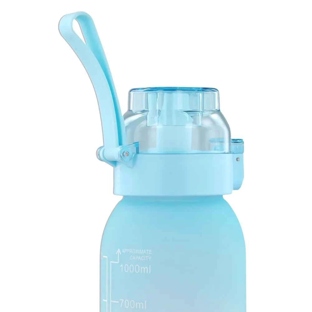 1000ML Fragrance Smelling Water Bottle with 1/7 Flavor Pod Air Water Up Bottle Scented Drinking Cup for Travel Climbing Hiking
