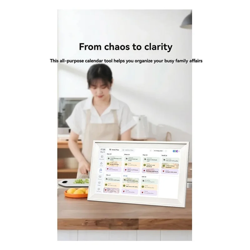 XB-15.6Inch WIFI Smart Digital Calendar Chore Chart HD Interactive Touchscreen Family Planner Hearth Digital Calenda