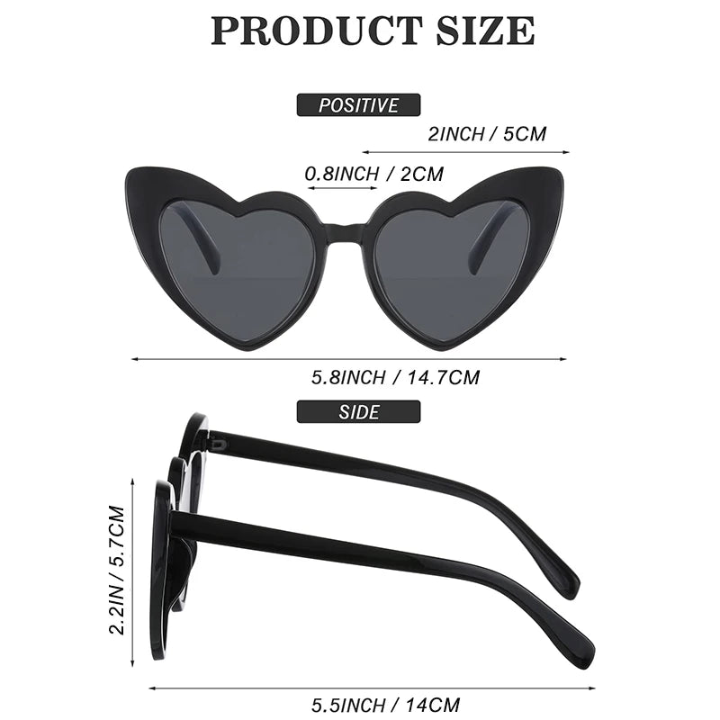 12-100Pairs Heart Sunglasses Bulk Wedding Party Favors for Guests Bachelorette Hen Party Fun Glasses Team Bride Bridesmaids Gift