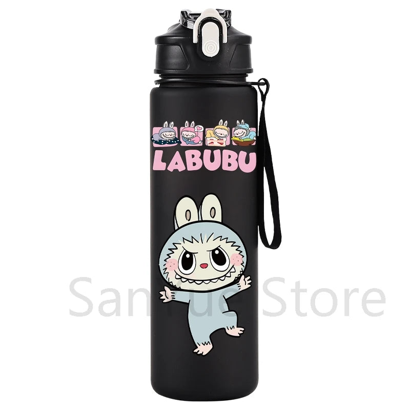 750Ml Cartoon Printed Large Capacity Water Bottle Teenger Student Drinking Portable Cartoon Outdoor Sport Water Cup Kid Gift