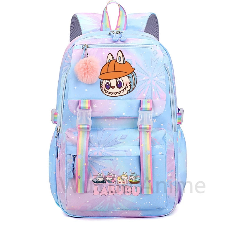 Anime Cute Printed Backpack Teenger Student Kid Girl Boy Schoolbag Bookbag Women Large Capacity Waterproof Schoolbag Travel Bag