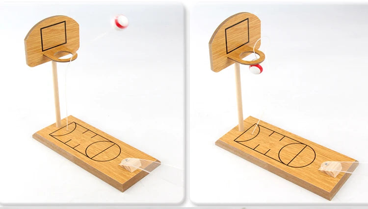 Classic Mini Table Basketball Shooting Board Game Activity Toy Children's Wooden Table Basketball Shooting Game