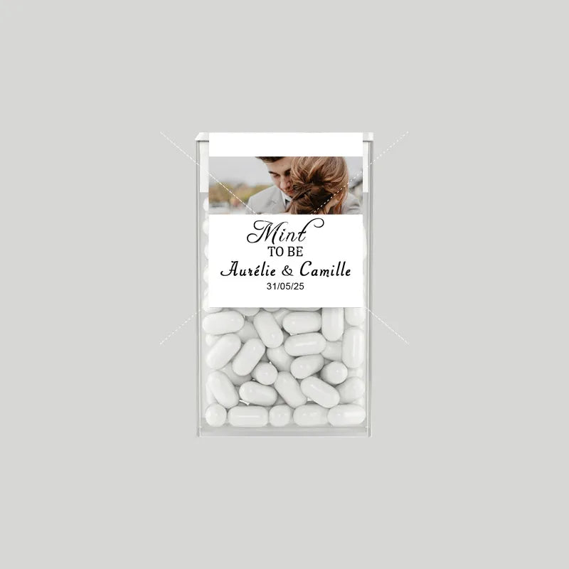Mint to Be Labels Wedding Favors Custom Candy Box Stickers Personalized Bridal Shower Engagement Party Wedding Favors for guests