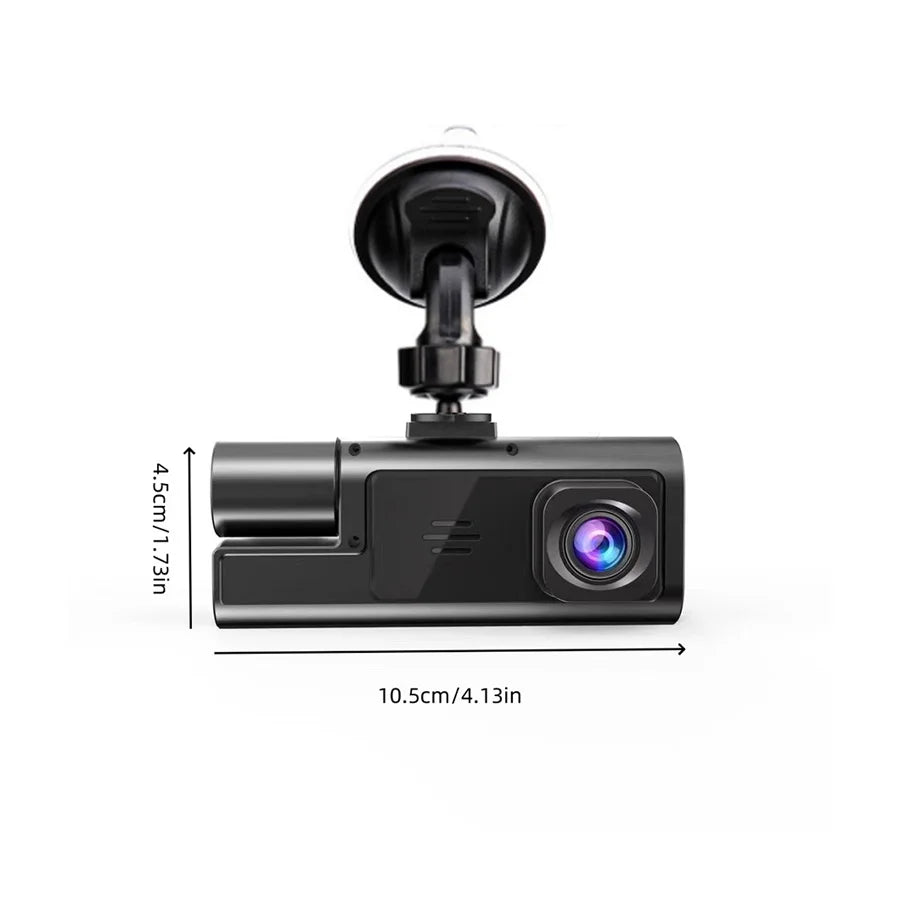 3-channel HD 1080p car DVR, WIFI car DVR front and rear vision camera night vision black box Auto parts, car recorder. - Your Gift Ideas