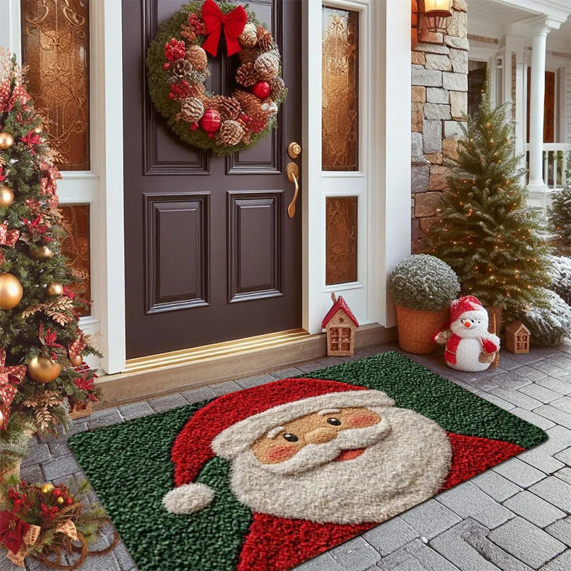 Christmas Door Mat Red Santa Claus Outdoor and indoor Gingerbread Man Carpet  New Year 2026 Merry Christmas Home Decor Foot Mat - YourGiftIdeasUK