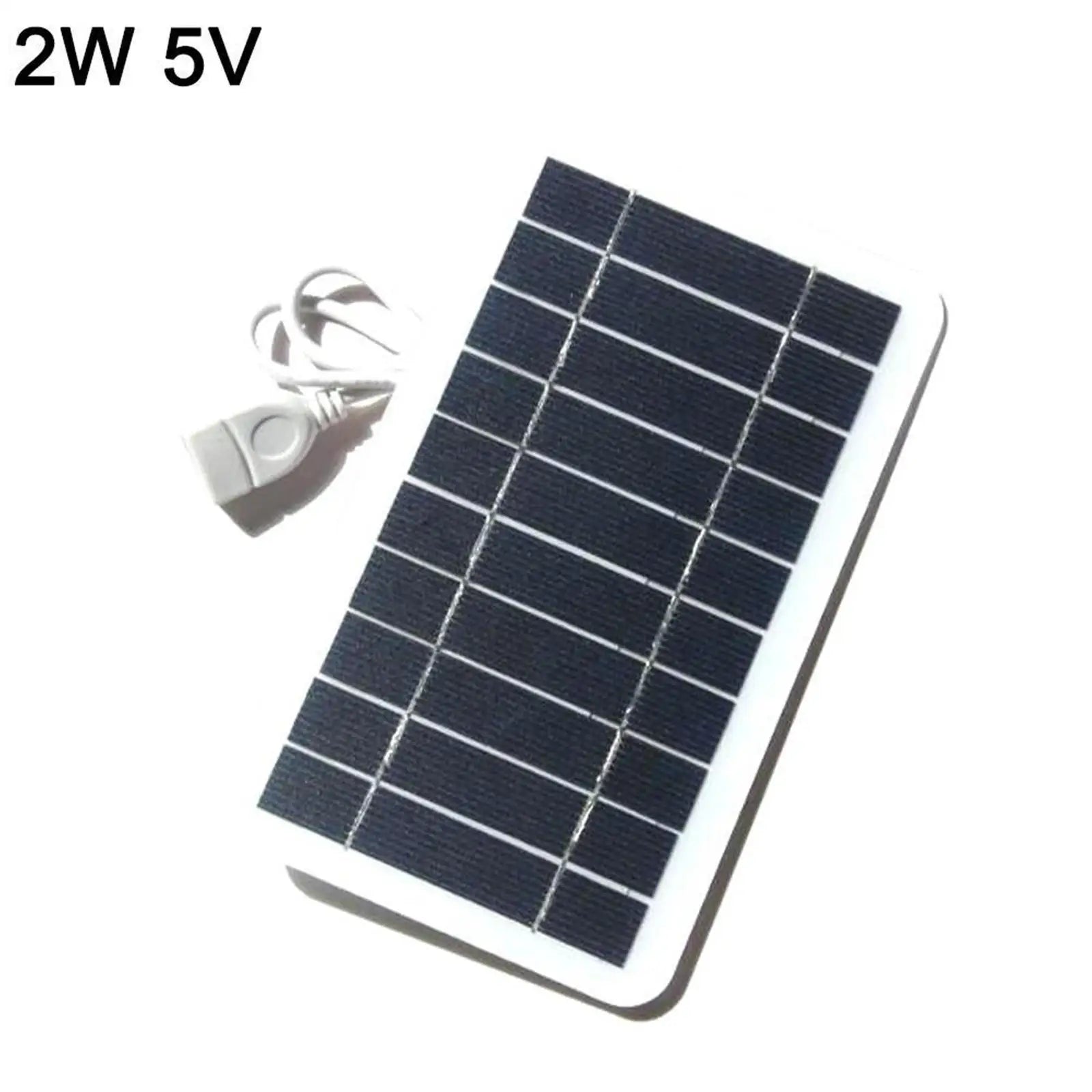 Portable Solar Panel 5V 2W Solar Plate With USB Safe Charge Stabilize Battery Charger For Power Bank Phone Outdoor Camping Home - Your Gift Ideas