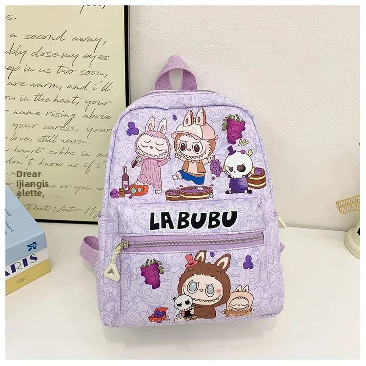 New Large Capacity Children's Backpack Lovely Primary School Student Bag Kindergarten Double Shoulder Bag Bubble Mart Bag