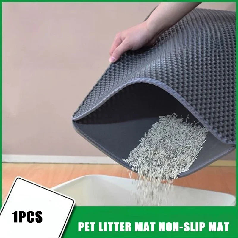 Pet litter mat non-slip mat washable cat mat pet supplies waterproof double layer pet litter mat - Your Gift Ideas