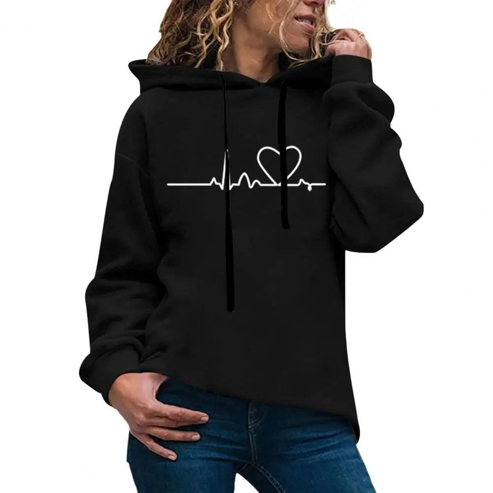 Winter Hoodie Drawstring Sweatshirt Keep Warm Plush Women Winter Hoodie Women Winter Hoodie Female Clothes - Your Gift Ideas