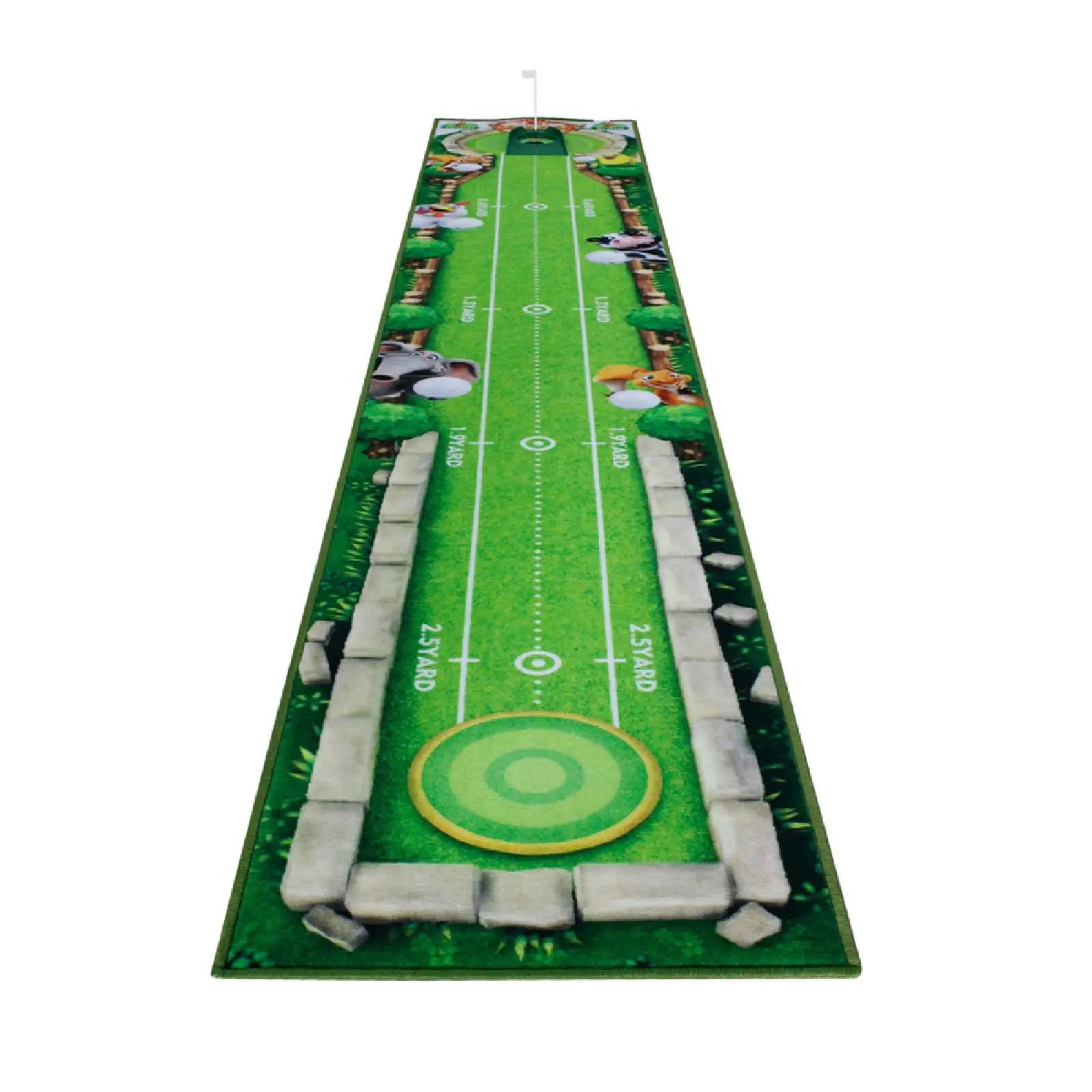 Golf Putting Mat Gift for Golfer Golfing Accessory Lightweight Portable Improve Putting Accuracy Training Aid for Park Lawn Home
