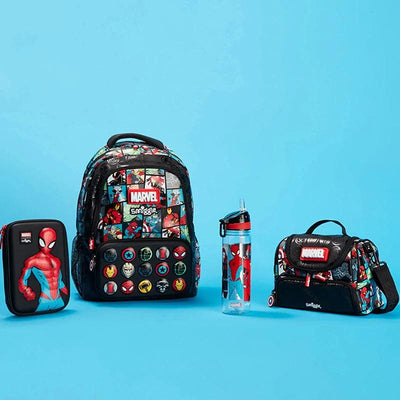 Genuine Australia Smiggle Marvel Superhero Iron Man Spiderman Boys Backpack Student Backpack Water Cup Lunch Bag Pen Box - Your Gift Ideas