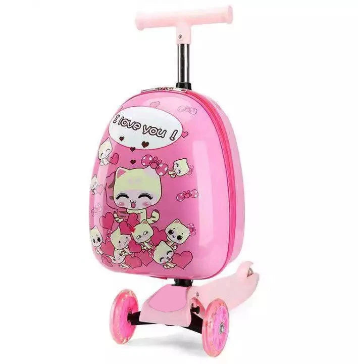 Kids Scooter Suitcase on Wheels - YourGiftIdeasUK