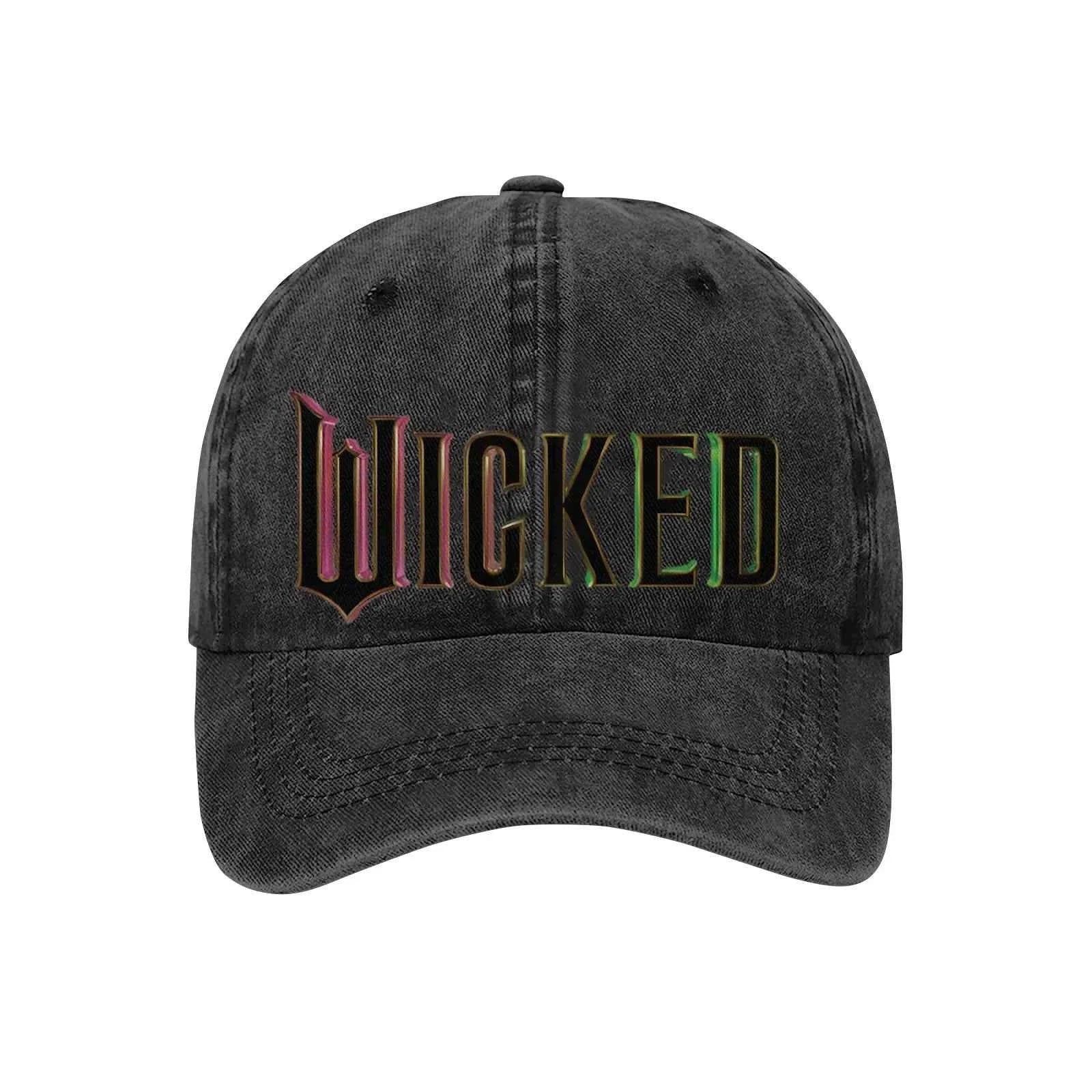 High quality twill cotton Wicked Alphabet Baseball Cap Fashion Men And Women With The Same Bad Witch Adjustable sun hats gorras