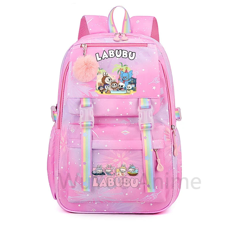 Anime Cute Printed Backpack Teenger Student Kid Girl Boy Schoolbag Bookbag Women Large Capacity Waterproof Schoolbag Travel Bag
