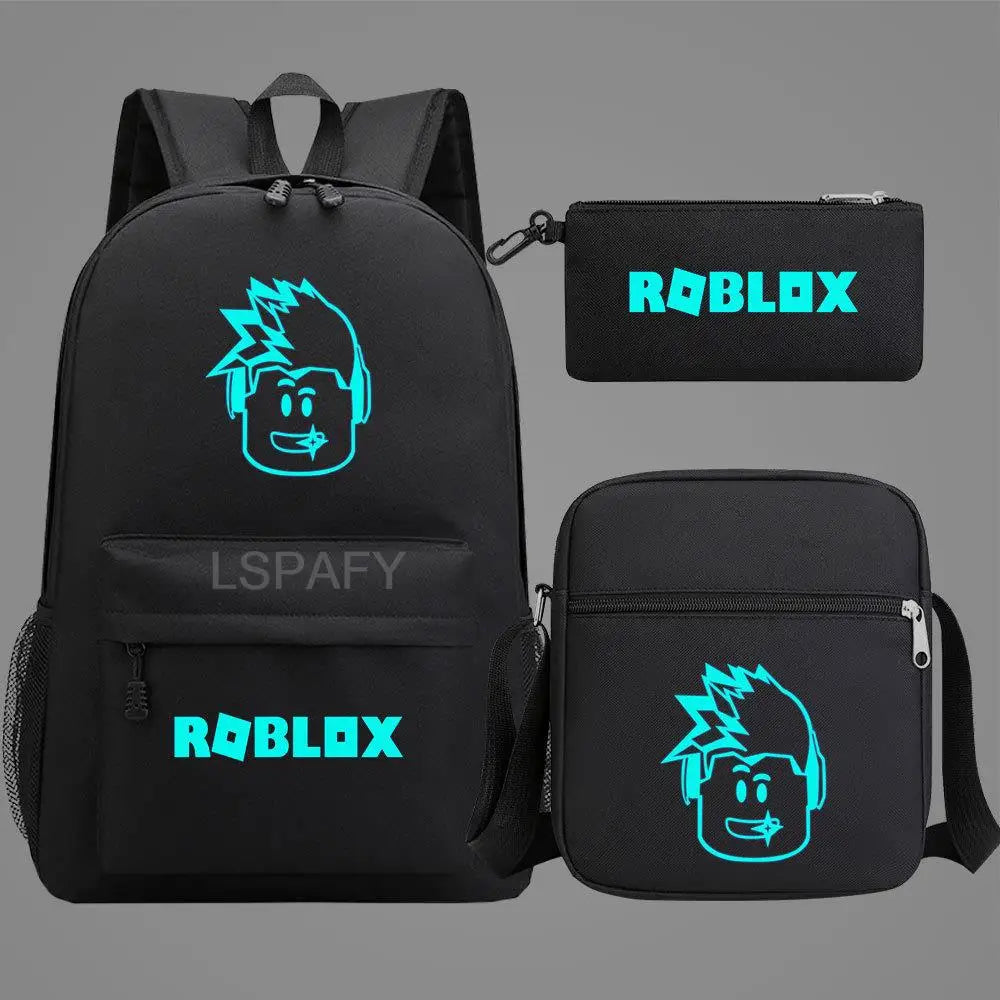 Luminous Cartoon Backpack Set for Kids & Adults