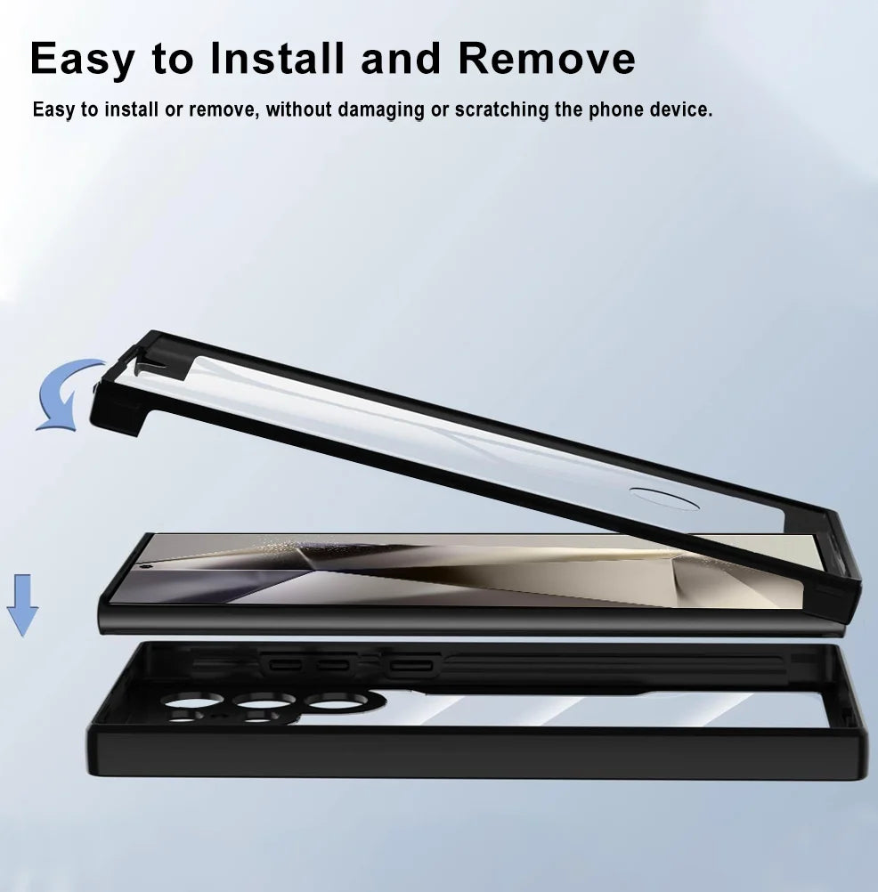 360 SlimFit Clear Case for Samsung Galaxy S21-S24