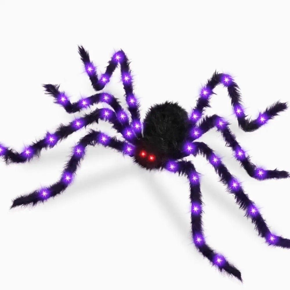 8 Modes Halloween Spider Web Lights Waterproof Glow LED Spider Net 5m Triangle Luminous Halloween Spider Indoor Outdoor - YourGiftIdeasUK