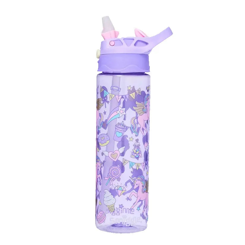 Smiggle Aussie Straw Bottle - Large Capacity