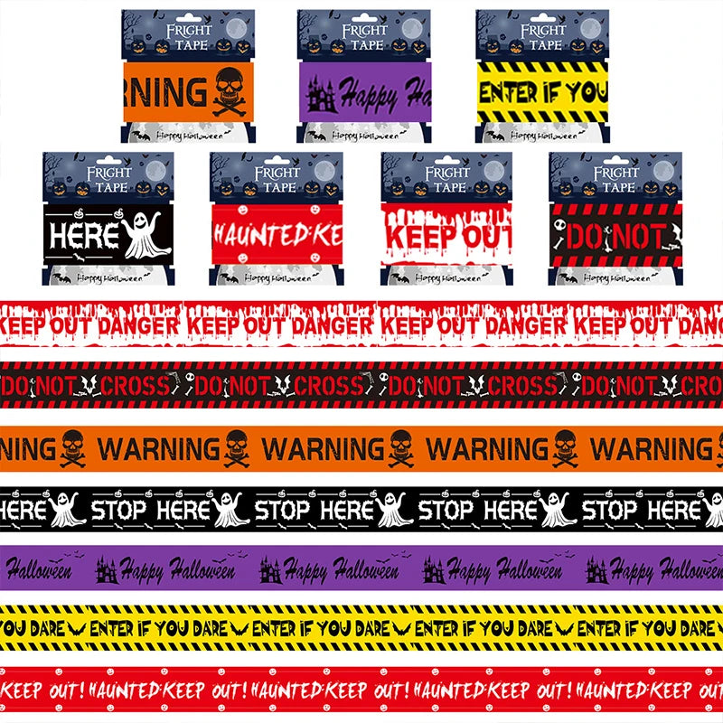 NEW 1PC Halloween Props Window Prop Warning line - YourGiftIdeasUK