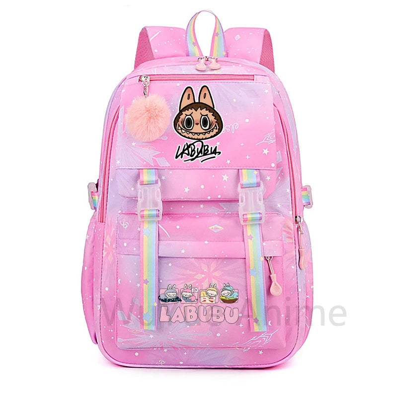 Anime Cute Printed Backpack Teenger Student Kid Girl Boy Schoolbag Bookbag Women Large Capacity Waterproof Schoolbag Travel Bag