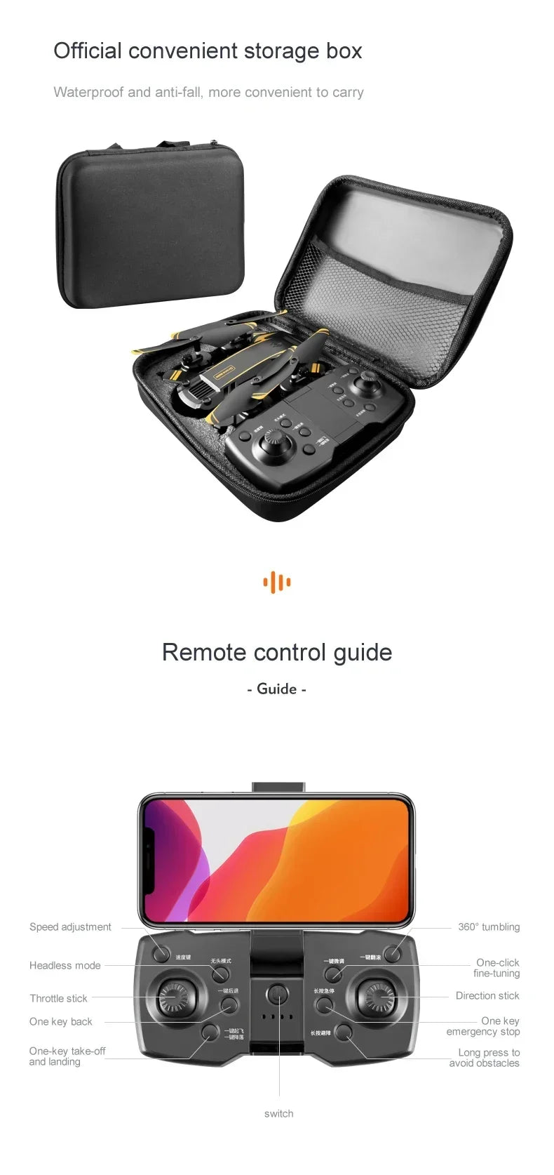 New G6 Drone 8K 5G GPS Professional HD 360 ° Aerial Photography Dual-Camera Foldables Obstacles Avoidanc Brushless Quadrotor 5KM