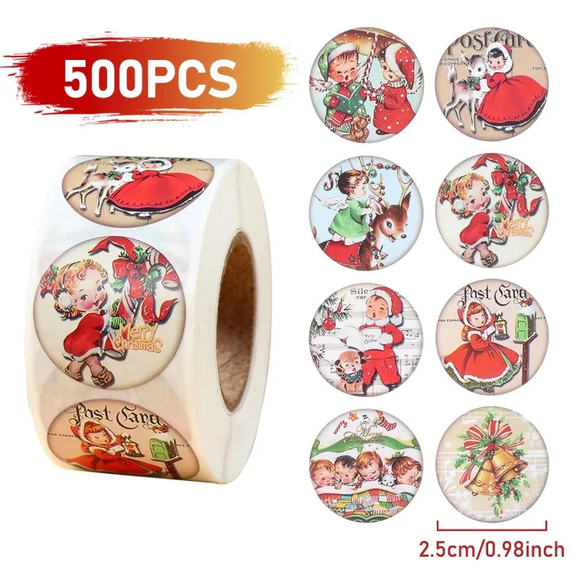 Merry Christmas Stickers Christmas Decoration 2025 Cartoon Snowman Santa Xmas Tree Claus Window Glass Door Wall Stickers Gifts - YourGiftIdeasUK
