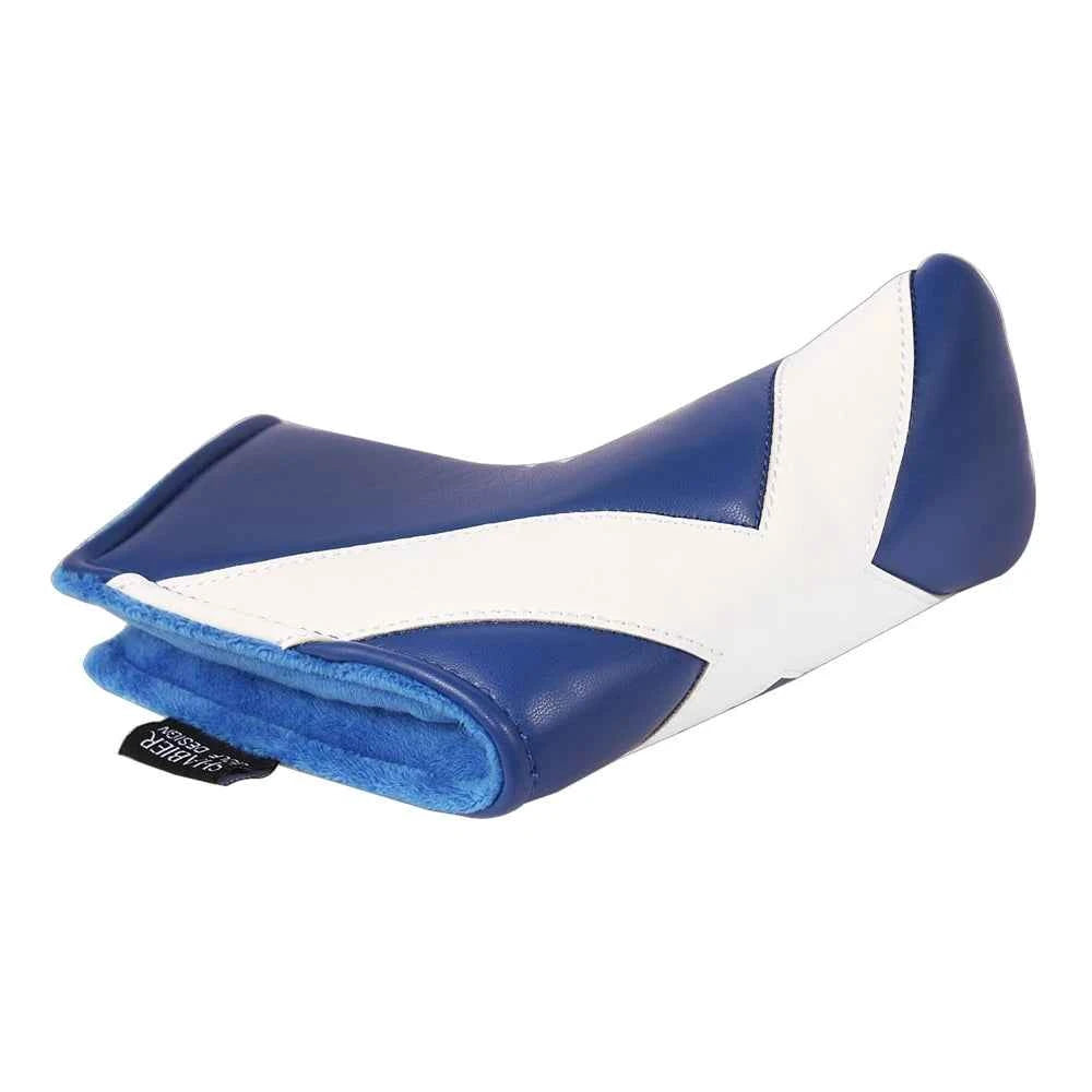 UK Union Jack Series Design PU Leather Applique Embroidered Strong Magnetic Closure Golf Blade Putter Head Cover