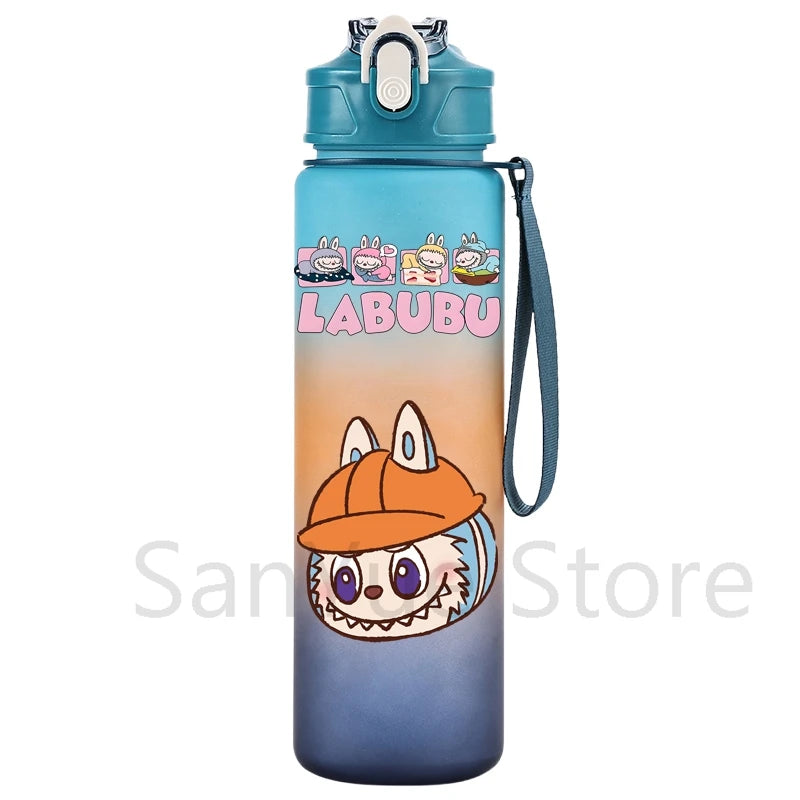 750Ml Cartoon Printed Large Capacity Water Bottle Teenger Student Drinking Portable Cartoon Outdoor Sport Water Cup Kid Gift