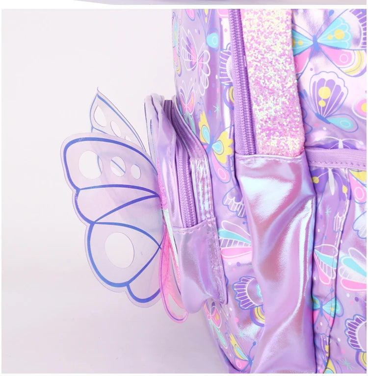 Butterfly Breeze Large Capacity School Backpack