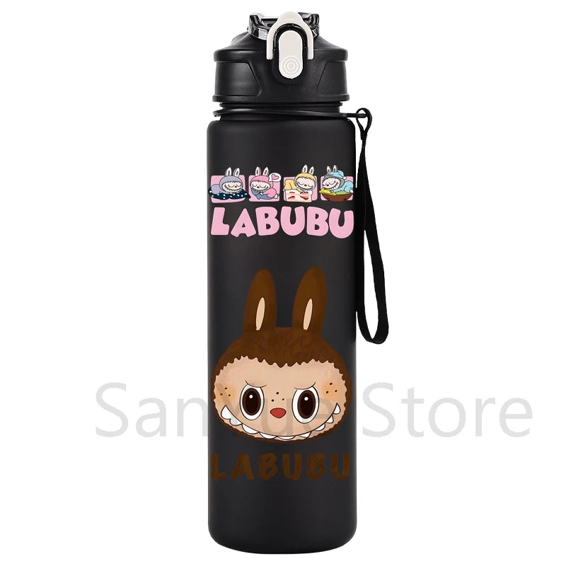 750Ml Cartoon Printed Large Capacity Water Bottle Teenger Student Drinking Portable Cartoon Outdoor Sport Water Cup Kid Gift