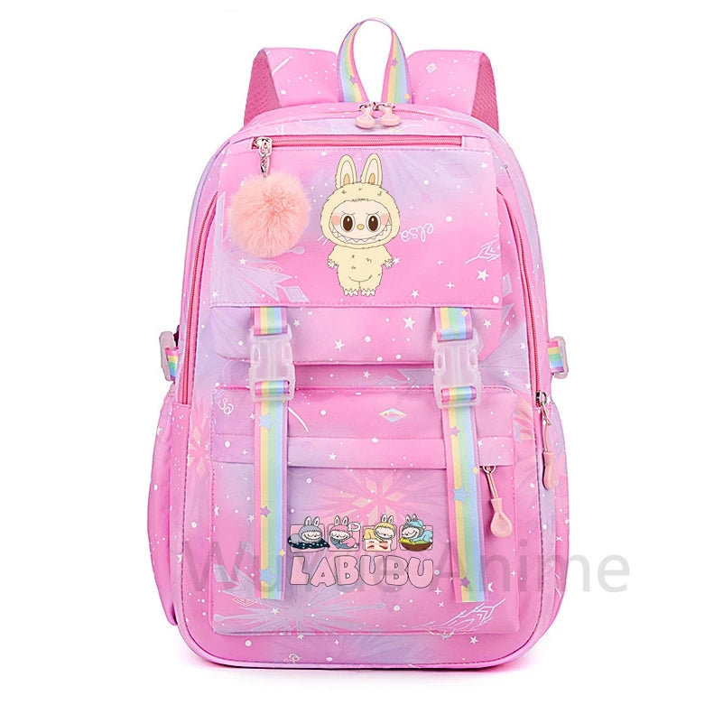 Anime Cute Printed Backpack Teenger Student Kid Girl Boy Schoolbag Bookbag Women Large Capacity Waterproof Schoolbag Travel Bag