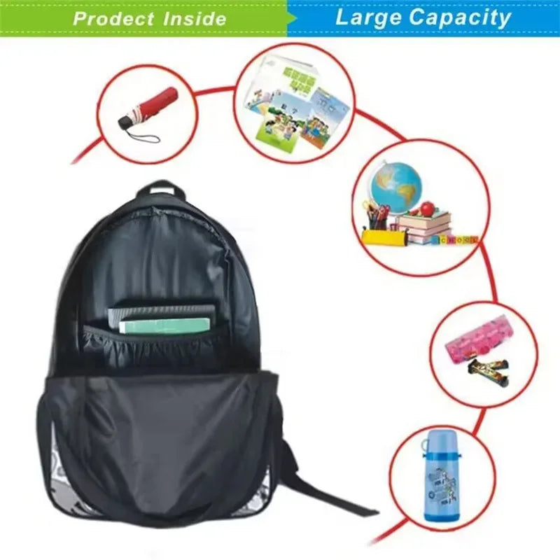 Anime Movie KPop Demon Hunters Backpack Mira Lumi Zoe Cosplay School Students Schoolbag Boys Girls Anime Pencil Bag Lunch Bag