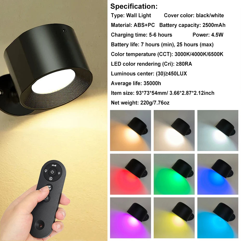 17 Models Remote Control Wall Light - Your Gift Ideas