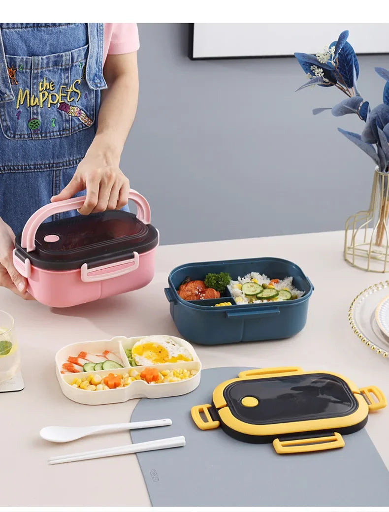 KPop Demon Hunters Portable Bento Lunch Boxs Girl Boy Compartment Fruit Food Boxs Microwave Lunch Box Picnic Fresh Box Gift - YourGiftIdeasUK