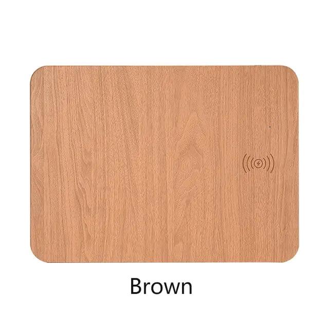 Leather Wood Wireless Charging Mouse Pad - Your Gift Ideas