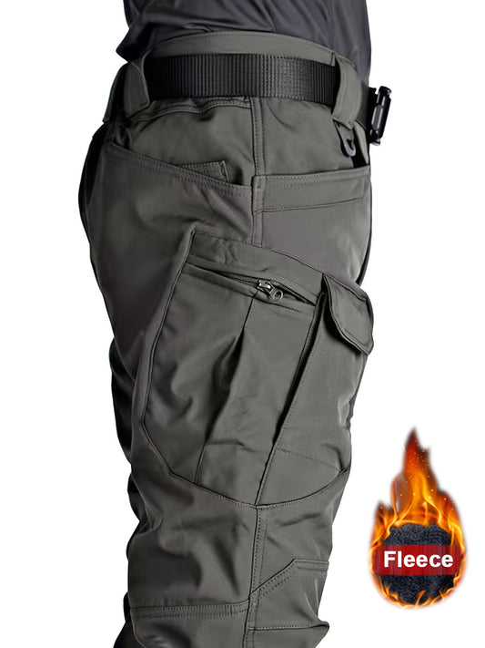 Warm & Cozy Thermal Cargo Overalls - Stretchy, Multi-Pocket Design for Men - Perfect for Winter Outdoor Adventures, Hiking, Camping, and More