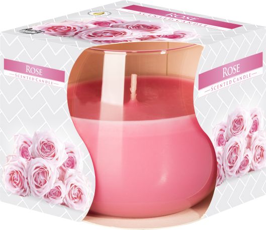 Scented Glass Jar Candle - Rose - YourGiftIdeasUK