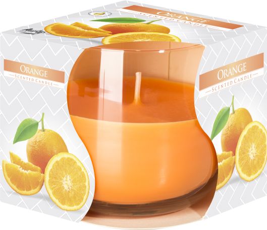Scented Glass Jar Candle - Orange - YourGiftIdeasUK