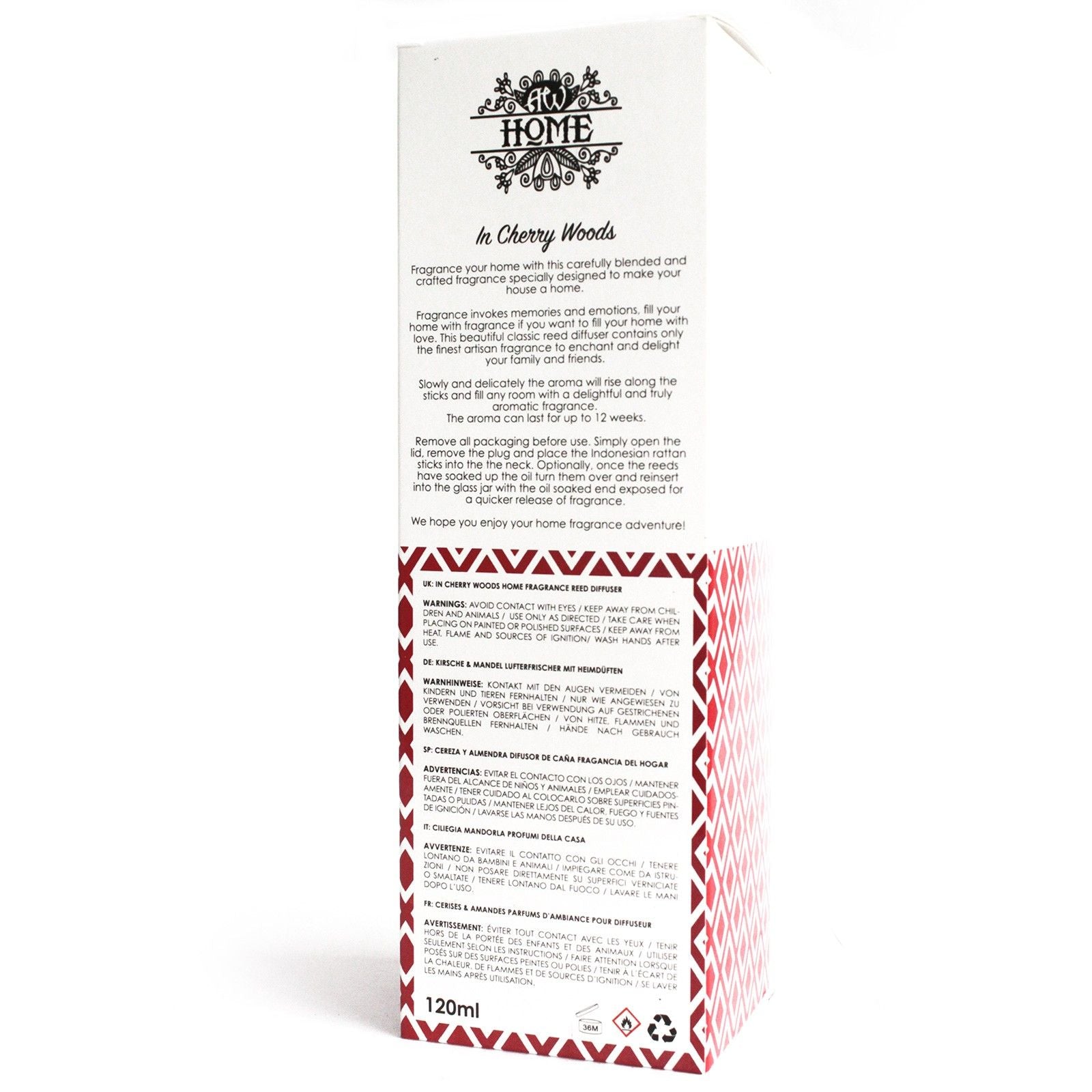 120ml Reed Diffuser -  In Cherry Woods - YourGiftIdeasUK